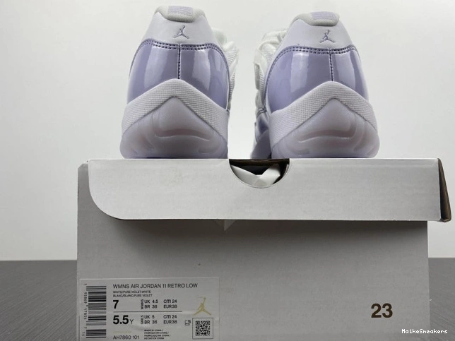 MaikeSneakers Air AH7860-101 Low 11 Pure Jordan WMNS Violet 0813